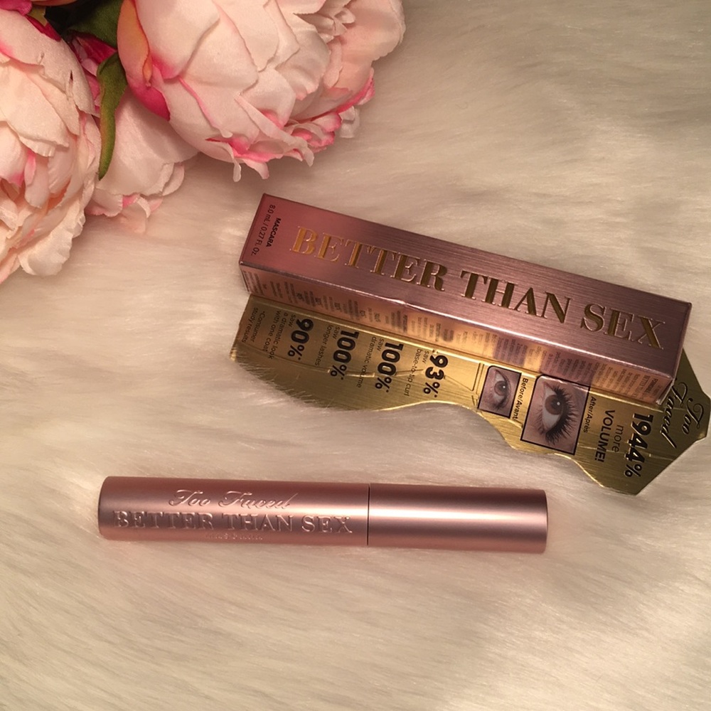 NEW Too Faced Better Than Sex full sized mascara!